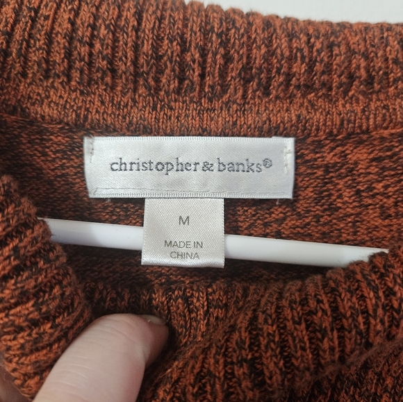 Christopher and banks rust colored sweater! - Picture 2 of 5